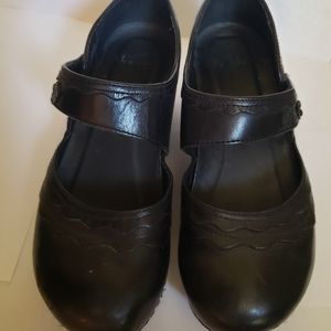 Dansko Mary Jane Velcro Strap Black